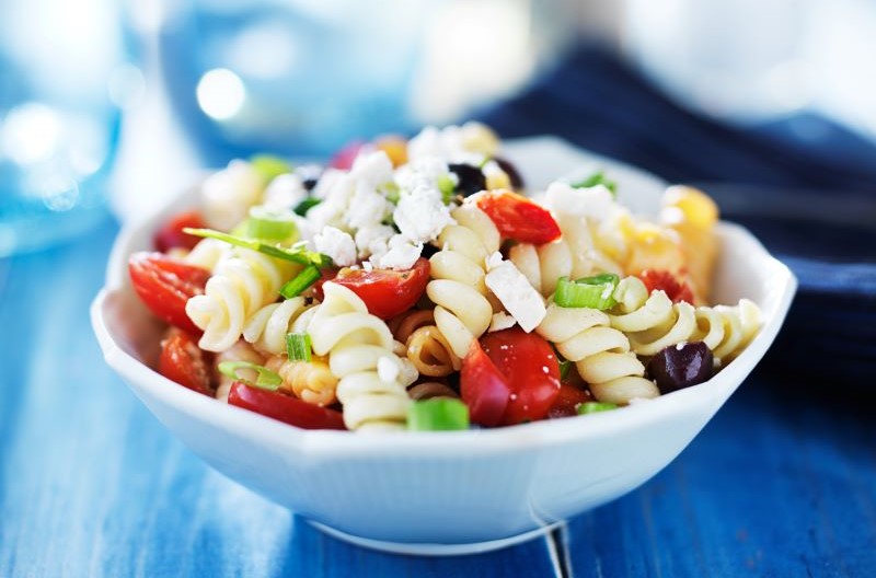 Pasta salad for a picnic