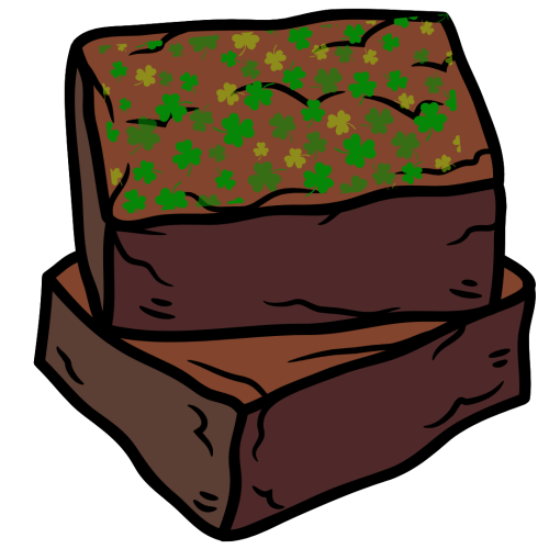 Brownies with St. Patrick’s Day Sprinkles